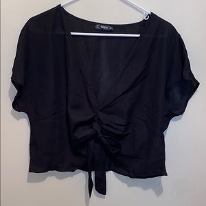 SHEIN Tie Top